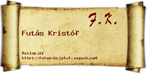 Futás Kristóf névjegykártya